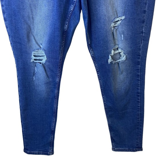 Gap Plus Size 18 Jeans High Rise Universal Legging Distressed - Picture 3 of 9